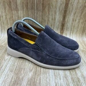Amberjack The Loafers Men's Size 7 Dark‎ Gray Suede Slip On Loafer Shoes Casual